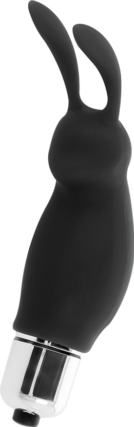 Μίνι δονητής από σιλικόνη σε μαύρο χρώμα, μήκους 9 εκ.