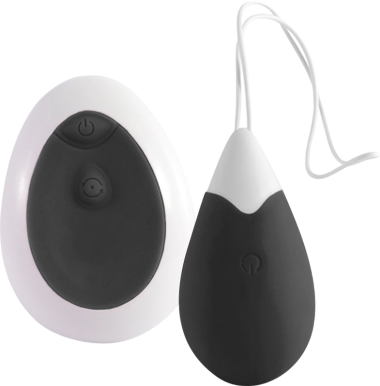 Τηλεχειριζόμενο αυγό από σιλικόνη σε μαύρο χρώμα με τηλεχειριζόμενο χειρισμό