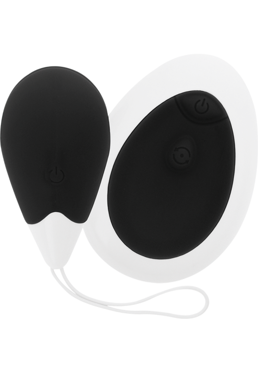 Τηλεχειριζόμενο αυγό από σιλικόνη σε μαύρο χρώμα με τηλεχειριζόμενο χειρισμό