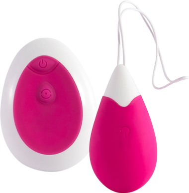 Τηλεχειριζόμενο αυγό από σιλικόνη σε ροζ χρώμα με τηλεχειριζόμενο χειρισμό