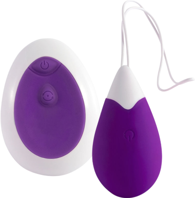 Τηλεχειριζόμενο αυγό από σιλικόνη σε μοβ χρώμα με τηλεχειριζόμενο χειρισμό