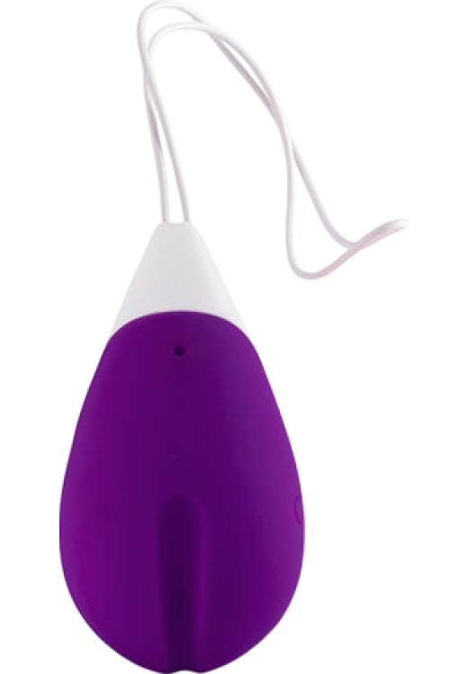 Τηλεχειριζόμενο αυγό από σιλικόνη σε μοβ χρώμα με τηλεχειριζόμενο χειρισμό