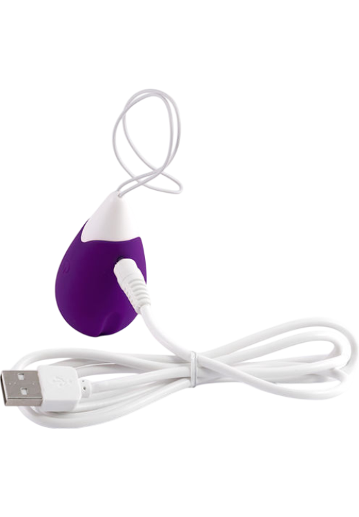 Τηλεχειριζόμενο αυγό από σιλικόνη σε μοβ χρώμα με τηλεχειριζόμενο χειρισμό