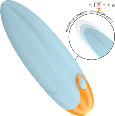 Μίνι δονητής από σιλικόνη σε μπλέ χρώμα, μήκους 11 εκ. και μέγιστης διαμέτρου 2,9 εκ. με τηλεχειριζόμενο χειρισμό