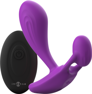 Δονούμενη σφήνα από σιλικόνη σε μοβ χρώμα, μέγιστης διαμέτρου 3 εκ.