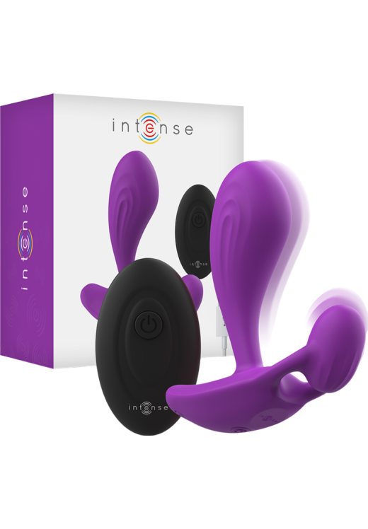 Δονούμενη σφήνα από σιλικόνη σε μοβ χρώμα, μέγιστης διαμέτρου 3 εκ.