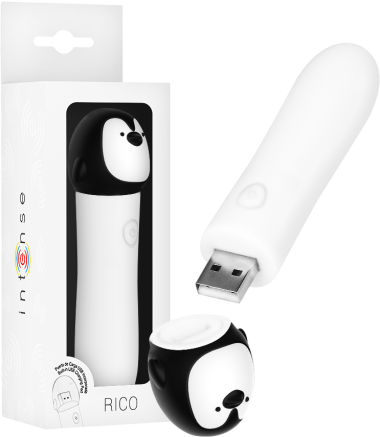 Μίνι δονητής από σιλικόνη σε λευκό χρώμα, μήκους 10 εκ. και μέγιστης διαμέτρου 2,2 εκ.