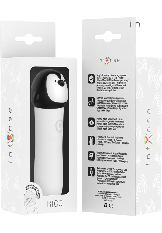 Μίνι δονητής από σιλικόνη σε λευκό χρώμα, μήκους 10 εκ. και μέγιστης διαμέτρου 2,2 εκ.