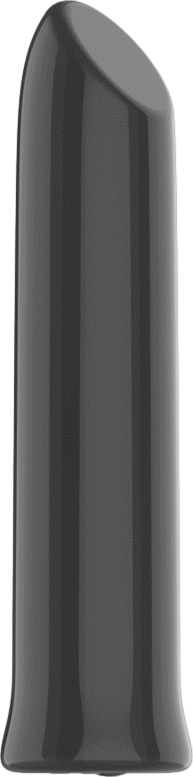 Μίνι δονητής από σιλικόνη σε μαύρο χρώμα, μήκους 10,2 εκ. και μέγιστης διαμέτρου 2,5 εκ.