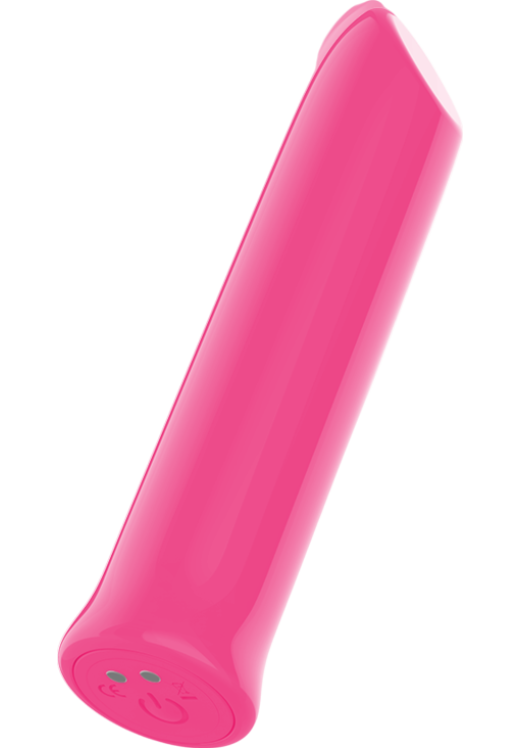 Μίνι δονητής από σιλικόνη σε ροζ χρώμα, μήκους 10,2 εκ. και μέγιστης διαμέτρου 2,5 εκ.