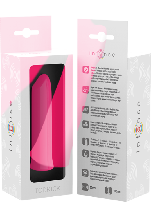 Μίνι δονητής από σιλικόνη σε ροζ χρώμα, μήκους 10,2 εκ. και μέγιστης διαμέτρου 2,5 εκ.