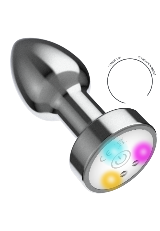 Δονούμενη σφήνα από αλουμίνιο σε ασημί χρώμα, μήκους 8 εκ. και μέγιστης διαμέτρου 3,5 εκ. με τηλεχειριζόμενο χειρισμό