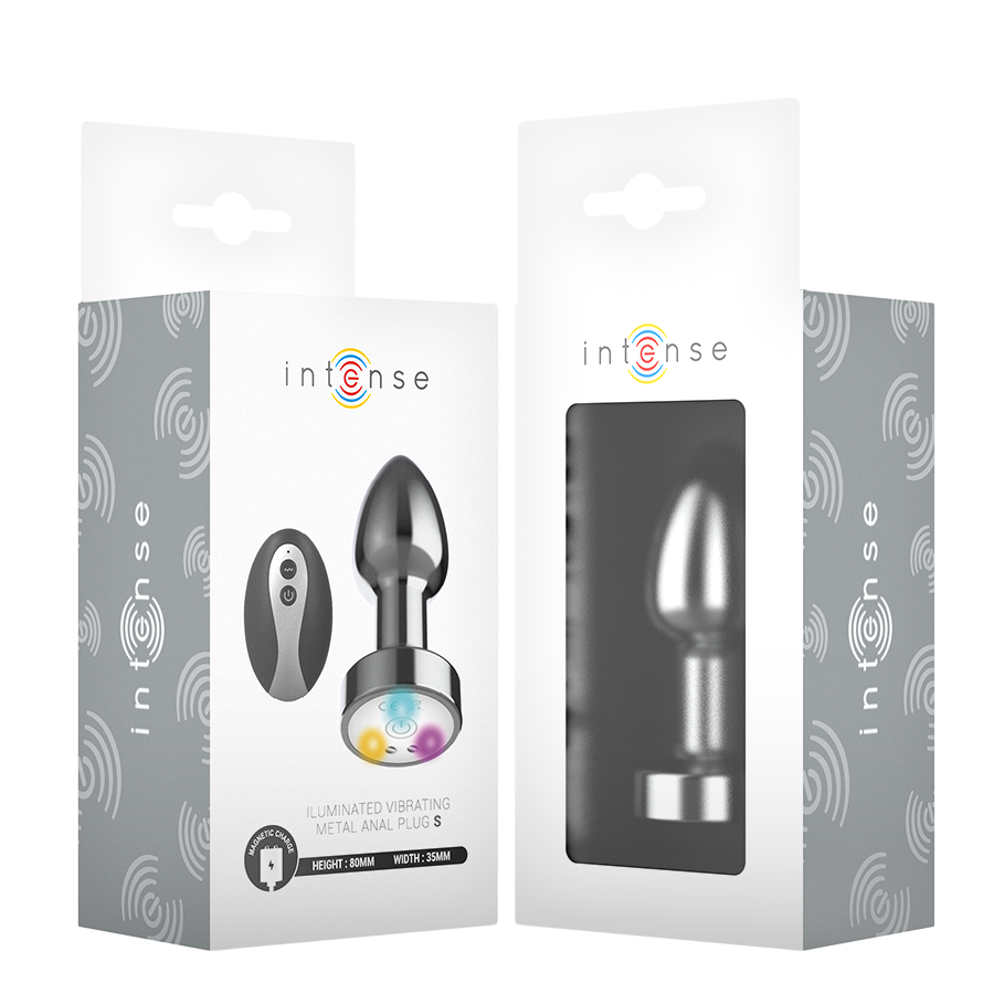 Δονούμενη σφήνα από αλουμίνιο σε ασημί χρώμα, μήκους 8 εκ. και μέγιστης διαμέτρου 3,5 εκ. με τηλεχειριζόμενο χειρισμό