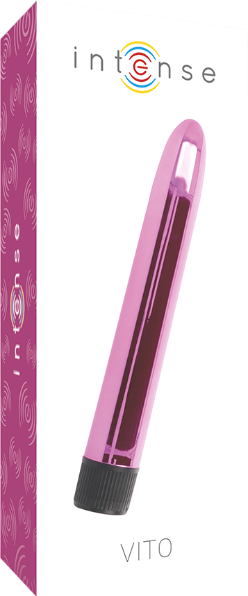 Κλασσικός δονητής από abs σε ροζ χρώμα, μήκους 17 εκ. και μέγιστης διαμέτρου 2,5 εκ.