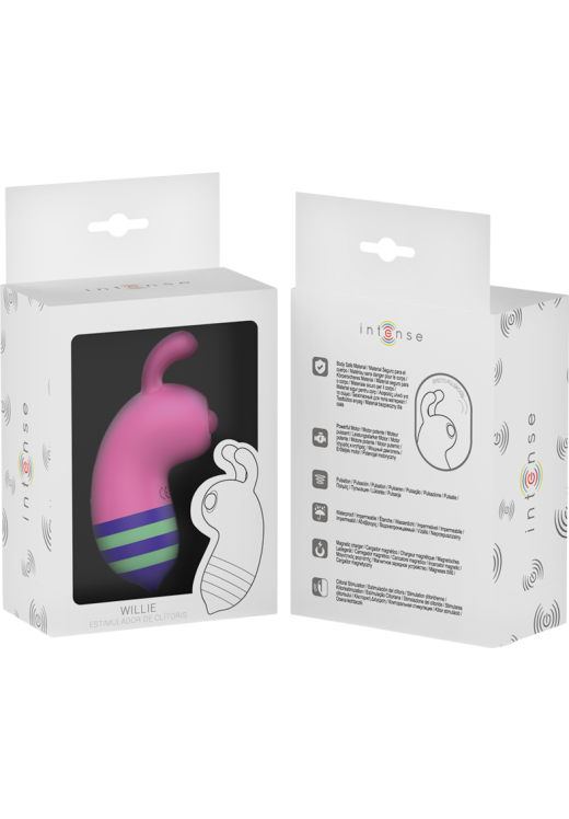 Κλειτοριδικός δονητής από σιλικόνη, μήκους 10 εκ. και μέγιστης διαμέτρου 3 εκ.