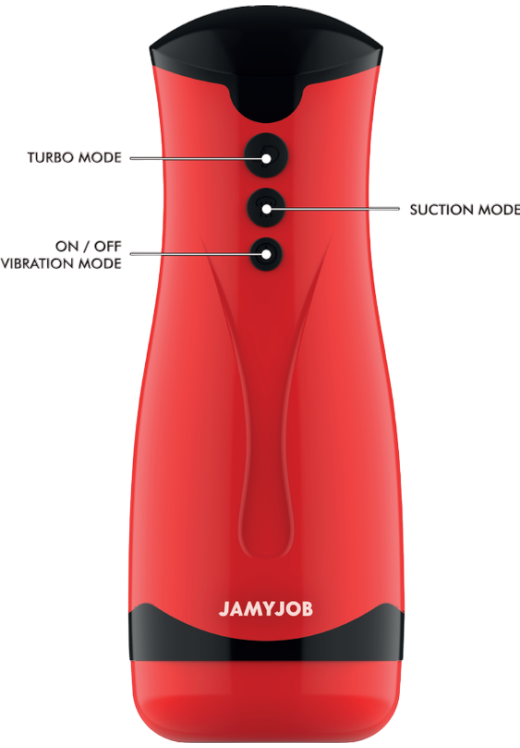 Δονούμενο αυνανιστήρι από σιλικόνη σε κόκκινο χρώμα, μήκους 26 εκ. και μέγιστης διαμέτρου 9 εκ.