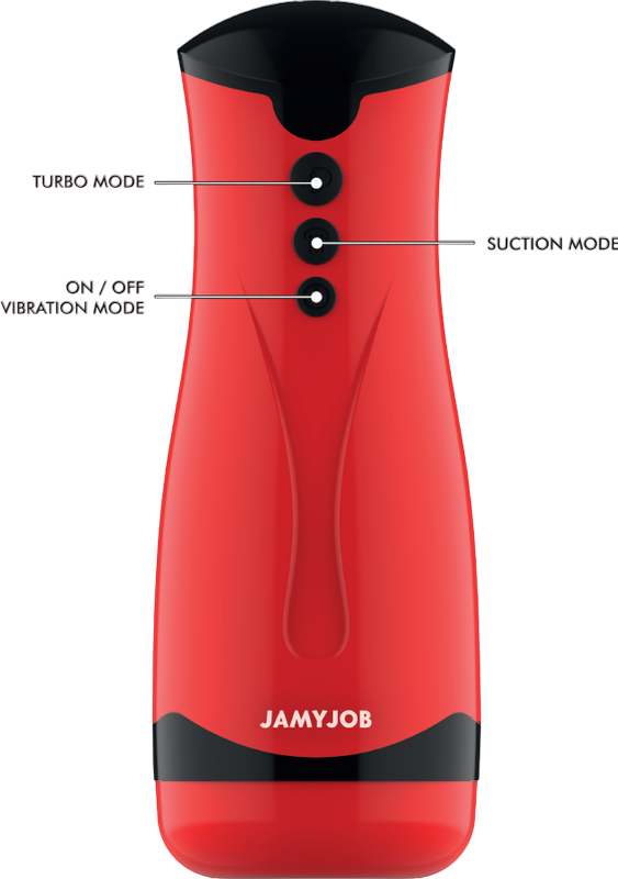 Δονούμενο αυνανιστήρι από σιλικόνη σε κόκκινο χρώμα, μήκους 26 εκ. και μέγιστης διαμέτρου 9 εκ.