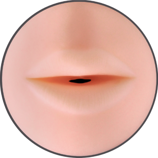 Αυνανιστήρι με στόμα από tpe σε φυσικό χρώμα