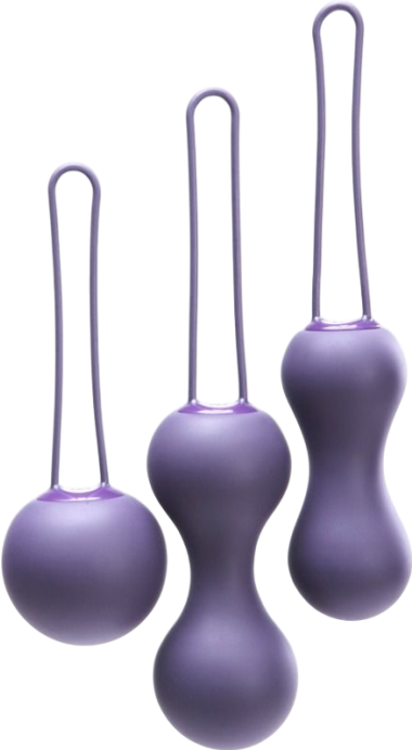 Kegel μπάλες από σιλικόνη σε μοβ χρώμα