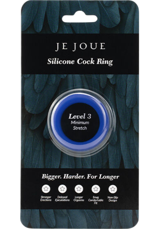 Δαχτυλίδι πέους από σιλικόνη σε μπλέ χρώμα