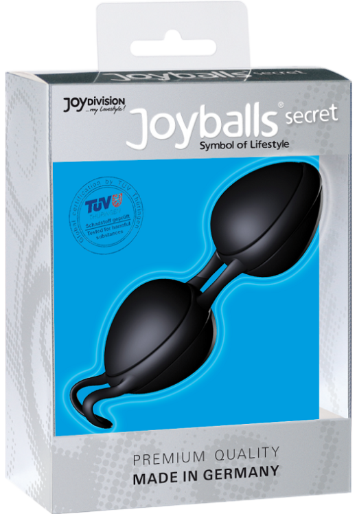 Kegel μπάλες από σιλικόνη σε μαύρο χρώμα, μέγιστης διαμέτρου 3,7 εκ.