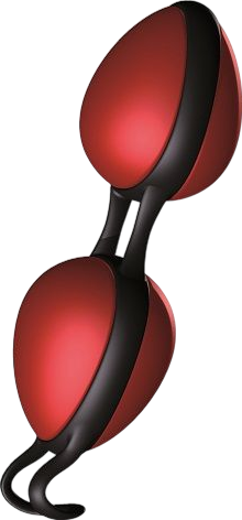 Kegel μπάλες από σιλικόνη σε κόκκινο χρώμα, μέγιστης διαμέτρου 3,7 εκ.