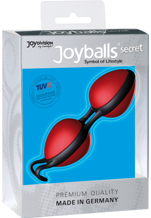 Kegel μπάλες από σιλικόνη σε κόκκινο χρώμα, μέγιστης διαμέτρου 3,7 εκ.