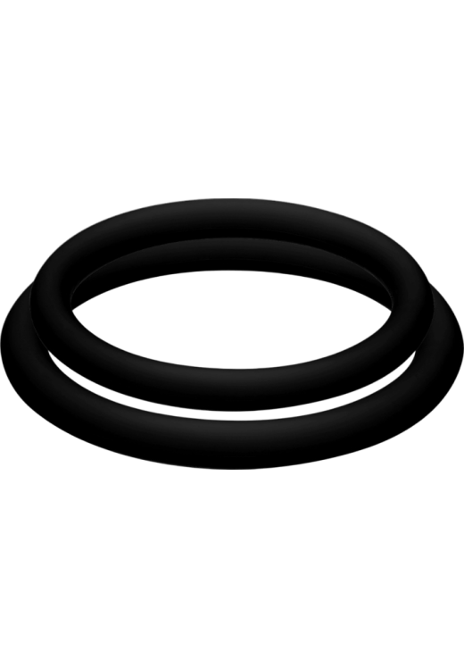 Σετ δαχτυλίδια πέους από σιλικόνη σε μαύρο χρώμα