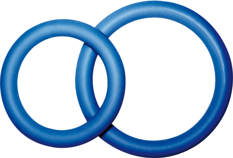 Σετ δαχτυλίδια πέους από σιλικόνη σε μπλέ χρώμα