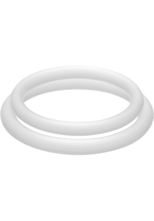 Σετ δαχτυλίδια πέους από σιλικόνη σε λευκό χρώμα