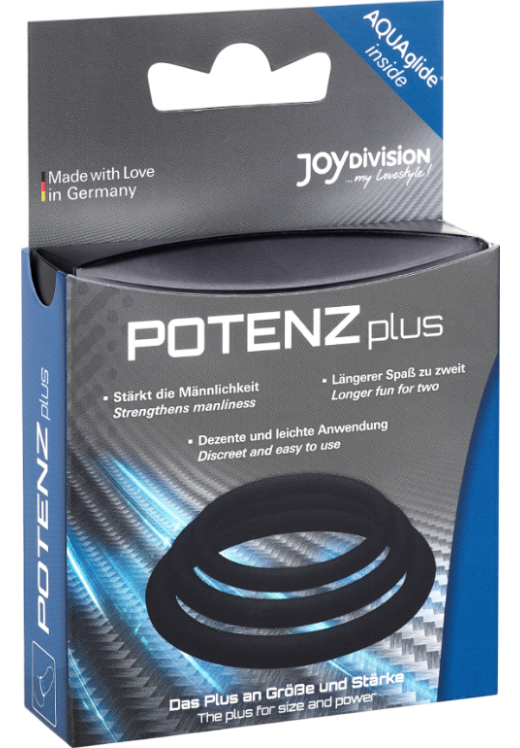 Σετ δαχτυλίδια πέους από σιλικόνη σε μαύρο χρώμα