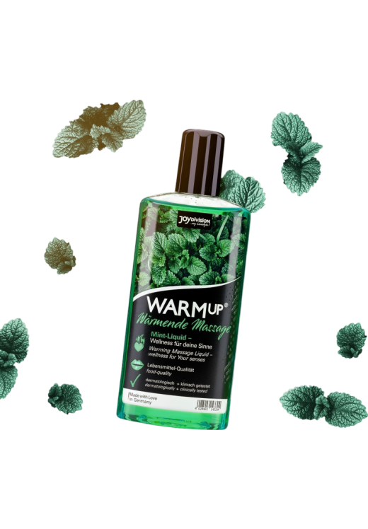 Λάδι μασάζ με γεύση μέντα σε συσκευασία 150 ml