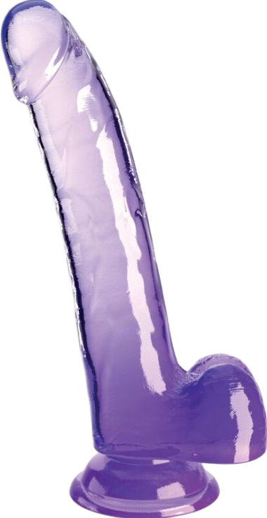 Ομοίωμα πέους από tpe σε μοβ χρώμα, μήκους 24,8 εκ. και μέγιστης διαμέτρου 4,5 εκ.