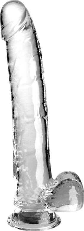 Ομοίωμα πέους από tpe σε διάφανο χρώμα, μήκους 30,5 εκ. και μέγιστης διαμέτρου 5,1 εκ.