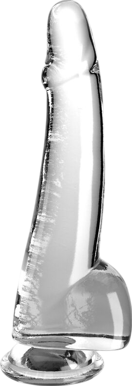 Ομοίωμα πέους από tpe σε διάφανο χρώμα, μήκους 27,9 εκ. και μέγιστης διαμέτρου 5,7 εκ.