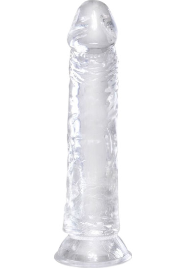 King Cock Clear Realistic Penis Transparent 21,8 cm Ομοίωμα πέους από tpe σε διάφανο χρώμα, μήκους 21,8 εκ. και μέγιστης διαμέτρου 4,6 εκ.