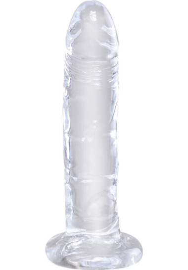 King Cock Clear Realistic Penis Transparent 17,8 cm Ομοίωμα πέους από tpe σε διάφανο χρώμα, μήκους 17,8 εκ. και μέγιστης διαμέτρου 3,8 εκ.