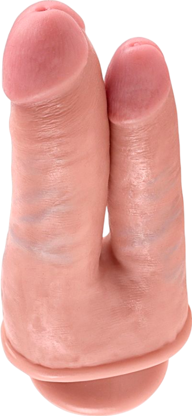 Διπλό dildo από fanta flesh σε φυσικό χρώμα, μήκους 21 εκ. και μέγιστης διαμέτρου 3,3 εκ.