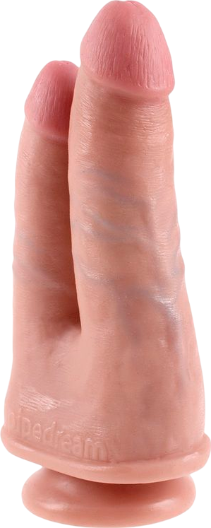 Διπλό dildo από fanta flesh σε φυσικό χρώμα, μήκους 21 εκ. και μέγιστης διαμέτρου 3,3 εκ.