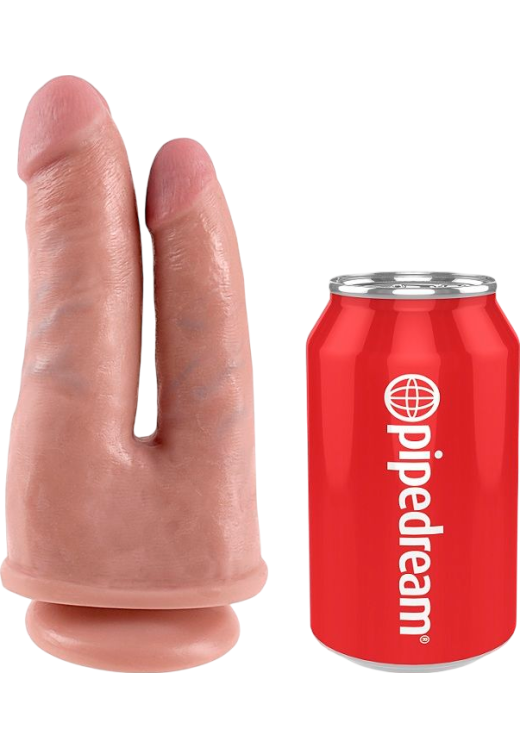 Διπλό dildo από fanta flesh σε φυσικό χρώμα, μήκους 21 εκ. και μέγιστης διαμέτρου 3,3 εκ.