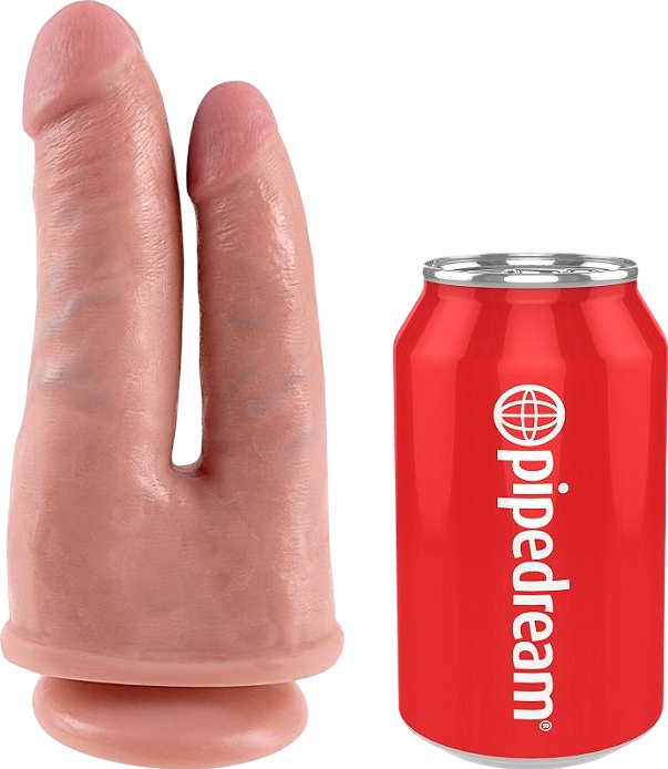 Διπλό dildo από fanta flesh σε φυσικό χρώμα, μήκους 21 εκ. και μέγιστης διαμέτρου 3,3 εκ.