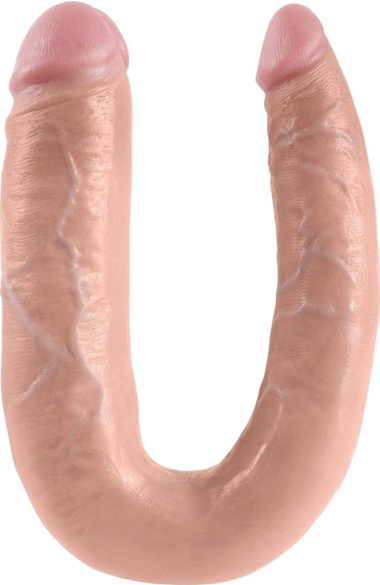 Διπλό dildo από fanta flesh σε φυσικό χρώμα, μήκους 44,4 εκ. και μέγιστης διαμέτρου 4,3 εκ.