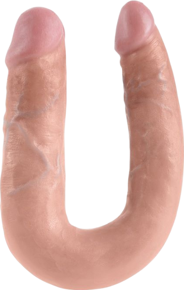 Διπλό dildo από fanta flesh σε φυσικό χρώμα, μήκους 34,6 εκ. και μέγιστης διαμέτρου 3,3 εκ.
