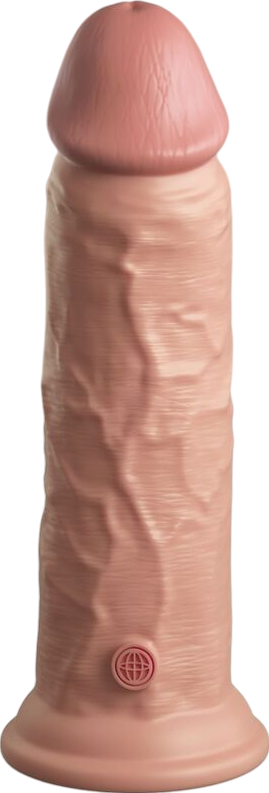 Ρεαλιστικός δονητής από σιλικόνη σε φυσικό χρώμα, μήκους 22 εκ. και μέγιστης διαμέτρου 5,4 εκ.
