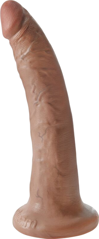 Ομοίωμα πέους από pvc σε καφέ χρώμα, μήκους 19,5 εκ. και μέγιστης διαμέτρου 4,3 εκ.