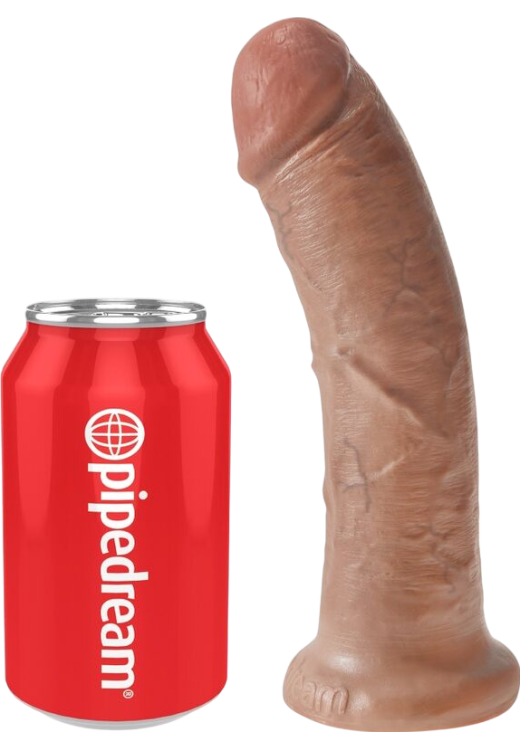 Ομοίωμα πέους από pvc σε φυσικό χρώμα, μήκους 21 εκ. και μέγιστης διαμέτρου 4,9 εκ.