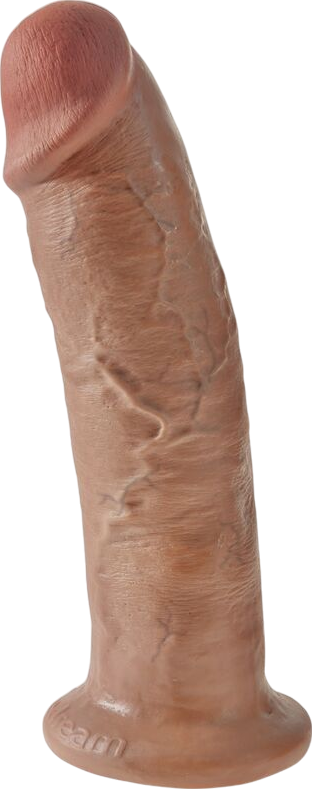 Ομοίωμα πέους από pvc σε καφέ χρώμα, μήκους 25,5 εκ. και μέγιστης διαμέτρου 6 εκ.