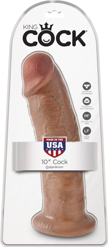 Ομοίωμα πέους από pvc σε καφέ χρώμα, μήκους 25,5 εκ. και μέγιστης διαμέτρου 6 εκ.