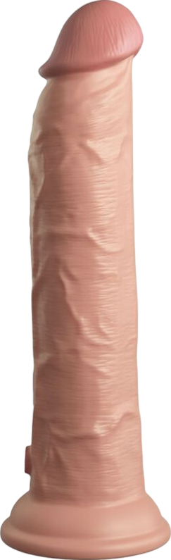 Ρεαλιστικός δονητής από σιλικόνη σε φυσικό χρώμα, μήκους 24,8 εκ. και μέγιστης διαμέτρου 5 εκ.