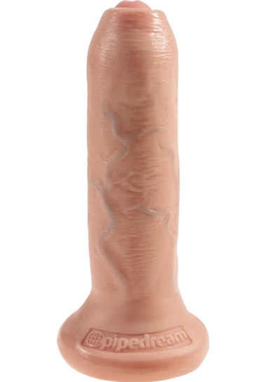 Uncut Cock 6" 16,5 cm Ομοίωμα πέους από pvc σε φυσικό χρώμα, μήκους 16,5 εκ. και μέγιστης διαμέτρου 3,8 εκ.